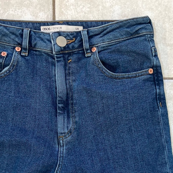 ASOS Farleigh High Rise Straight Leg Slim Mom Denim Jeans - Picture 6 of 14